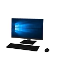 Modern Desktop Computer Setup With LED Monitor Keyboard Mouse And Windows Operating System