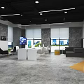Modern Office Interior Design Featuring Wooden Walls Glass Partitions And Future Inspired Theme