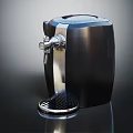 Modern Black Water Dispenser With Sleek Design And Stainless Steel Faucet