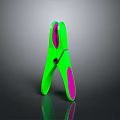 Colorful Clip With Green And Pink Design For Daily Household Use