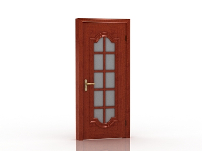 New Chinese Wooden Door 3d model