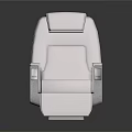 Modern Airplane Interior Seat Design With Comfortable Cushion And Ergonomic Armrest