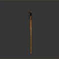Handcrafted Wooden Pitchfork And Hoe With Long Handles For Garden Use
