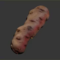 Fresh Prickly Pear Fruit with Pink Purple Skin and Small Yellow Spots