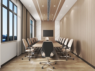 Modern Meeting Room Meeting Table and Chair 3d model