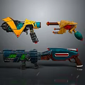 Science Fiction Firearms Next Generation Firearms Science Fiction Game Gun Game Firearms Game Gun Concept Gun Laser Gun 3d model