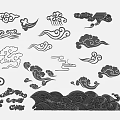 Chinese Carved Pattern Xiangyun 3d model
