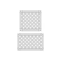 White Metal Components With Diamond Lattice Pattern And Frame Structure