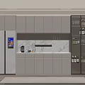 Modern Kitchen Wine Cabinet Design With Glass Door Displaying Wine Bottles And Glassware