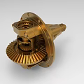High Quality Golden Industrial Transmission Equipment Featuring Precision Gears Shaft And Mechanical Parts