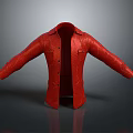 Stylish Red Shirt With Long Sleeved Design For Modern Everyday Use