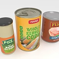 FGZ and FUGUI Canned Food Products Including Salted Cream Whole Kernel Corn and Chicken