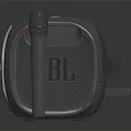 Modern Portable Electronic Speaker With Microphone And Control Buttons Design