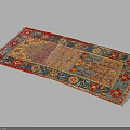 Traditional Multicolored Handmade Rug With Intricate Patterns And Floral Borders For Living Room Decor