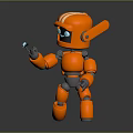 Robot Assistant Small Robot Butler 3d model