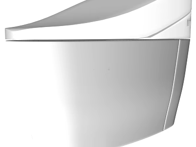Modern Sleek Toilet With Smooth Ceramic Surface And Contemporary Design 3d model
