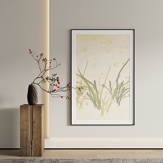 New Chinese Decorative Painting 3d model