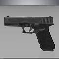 Detailed View Of Black 1911 Model Handgun With Metal Construction Classic Design And Textured Surface