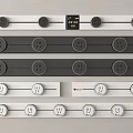 Modern rail socket mobile socket 3d model