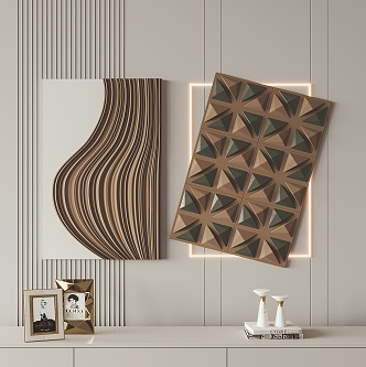 Modern wall decoration wall decoration pendant 3d model