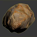 Natural Wooden Stone Material with Orange White Texture for Interior Decorative Use