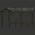 Traditional Chinese Wooden Pavilion With Flying Eaves Tile Roof Stone Steps And Railings