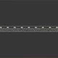 Detailed Railway Track Structure With Steel Rails Wooden Sleepers And Gravel Ballast
