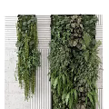 Indoor Living Plant Wall With Diverse Foliage And Lush Green Hanging Plants