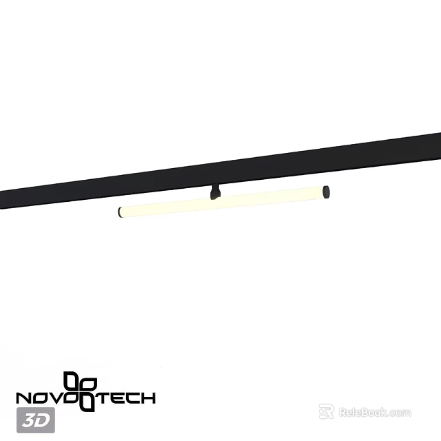Slim Modern LED Ceiling Light with White Finish for Home Interior Lighting 3d model 