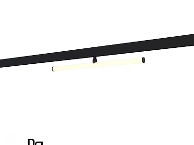 Slim Modern LED Ceiling Light with White Finish for Home Interior Lighting 3d model
