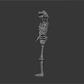 Silver Mechanical Metal Robot Design With Head Body Limbs And Joints
