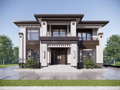 New Chinese Style Villa model