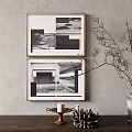 Modern Decorative Ornaments Combination Decorative Painting Combination 3d model