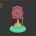 Golden Mantel Clock With Roman Numerals And Decorative Sphere Base