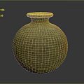 Handcrafted Pottery Sculpture With Intricate Carved Texture And Surface Patterns