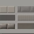 Soft Upholstered Panels Different Styles Textured Surfaces Headboard Furniture Decor