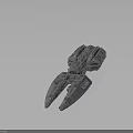 Intricate Sci-Fi Spaceship Design with Crew Characters and Alien Creatures 3d model