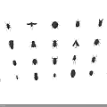 Collection of Simple Reptile Drawings Featuring Lizards Snakes Turtles and Other Species