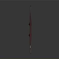 Red Bow and Arrows as Modern Weapon with Sleek Design Display Setup 3d model