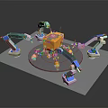 Modern robot spider robot mecha spider sci-fi spider 3d model