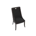 High Back Leisure Accent Chair With Beige Upholstery Dark Wood Frame And Circular Cutout