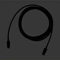 Phone Digital Black USB Cable High Speed Charging And Data Transfer Accessory