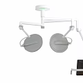 Medical Surgical Lamp With Double Head Adjustable Arm And Display Screen