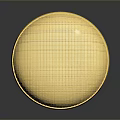 Professional Golden Microphone With Black Base And Metallic Mesh Top