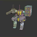 Mech Warrior Mech Soldier Machine Battlearm Mechanical Battlearm Machine Fighter Robot 3d model