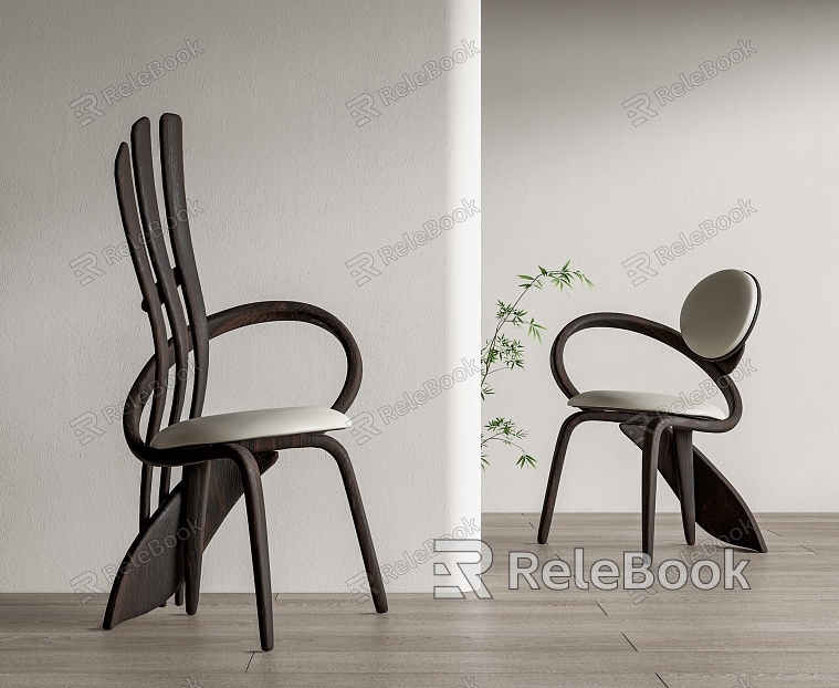 Quiet Single Chair Leisure Chair Dining Chair model