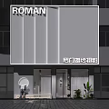 Roman Wedding Photography Studio Exterior Design With Modern Facade And Signage
