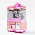 Colorful Amusement Equipment Including Telephone Booth Style Claw Machines And Vending Machines