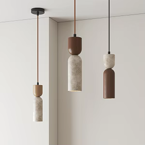 Modern medieval small chandelier 3d model
