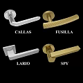 Stainless Steel Door Handles And Lock Hardware With Various Designs And Metallic Finishes